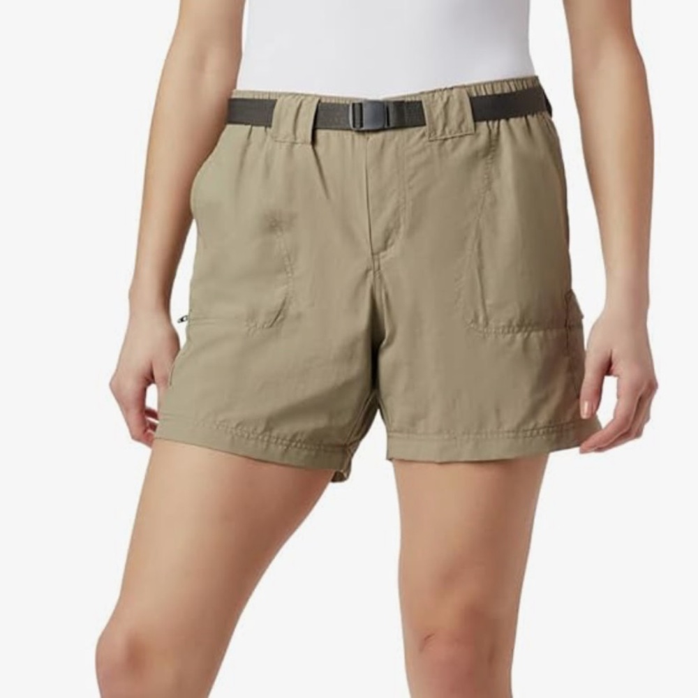 COLUMBIA Sandy River Cargo Hiking Outdoor Shorts XL Tan Nylon